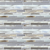 Antique Ice - Glass Mix Mosaic Random Strip