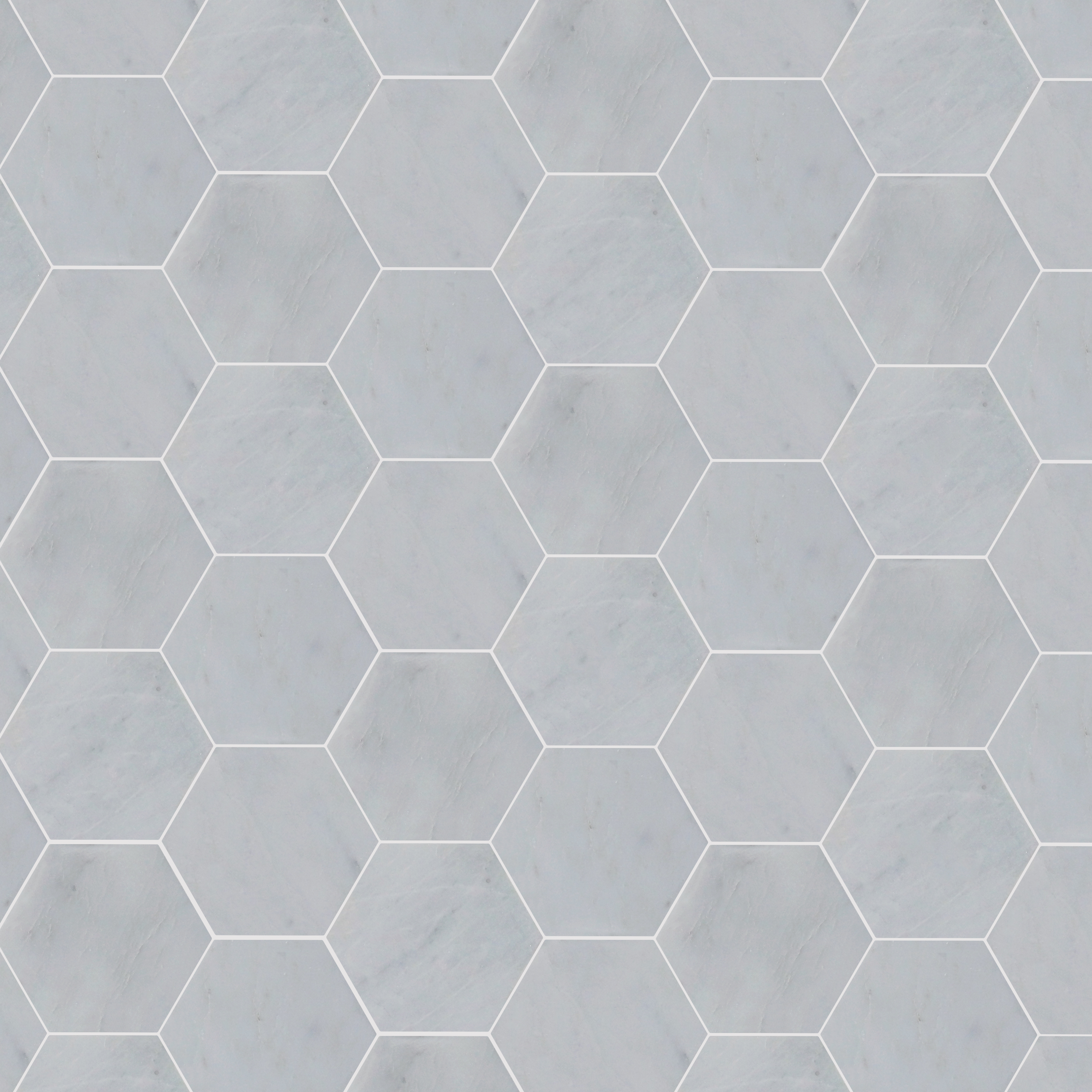 Oriental White Marble Mosaic Honed 6" Hexagon