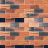  Brick Pattern Antique Wood Mosaic 2" X 4"