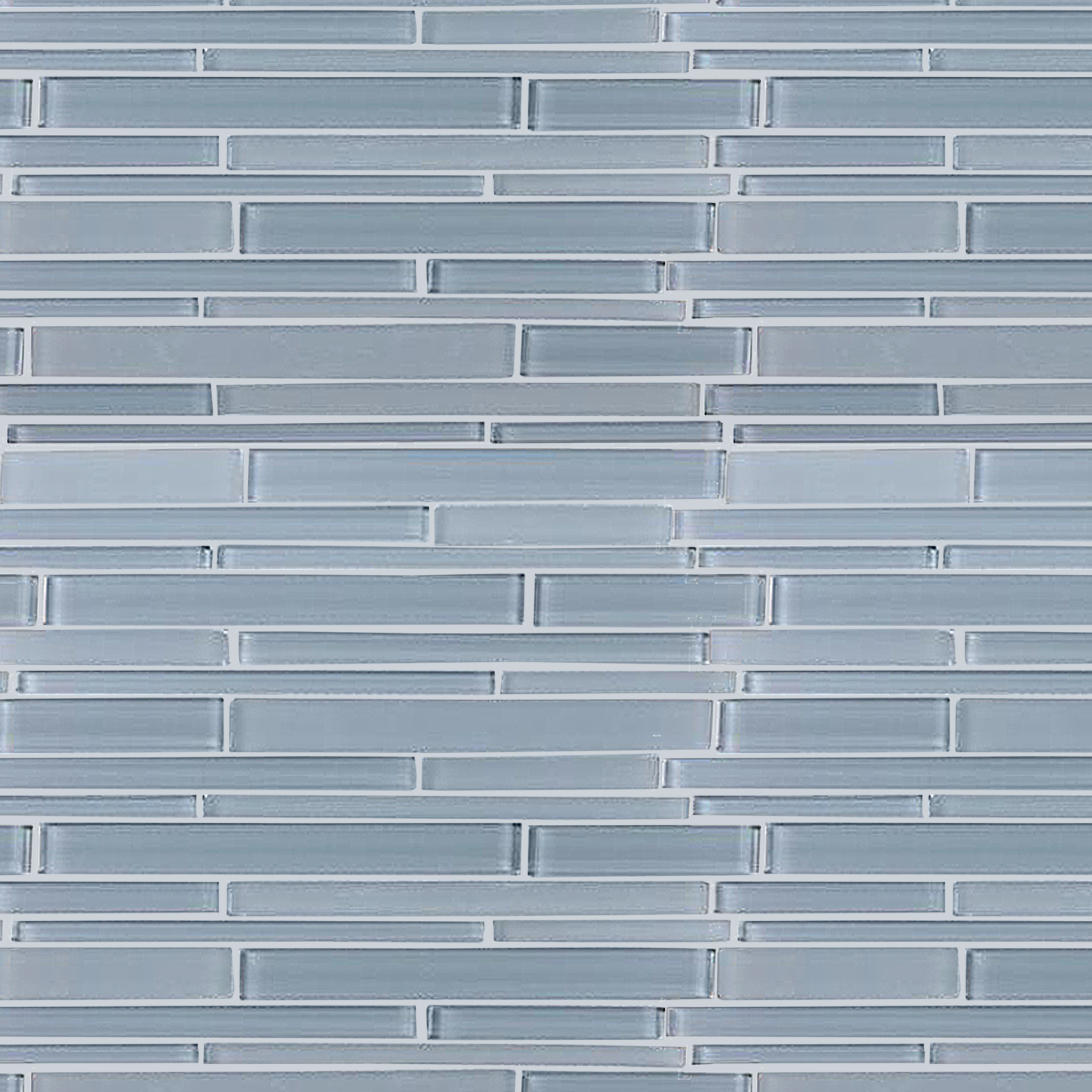 Azure - Glass Mix Mosaic Random Strip