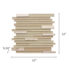 Glass & Metal Mix Mosaic Random Strip