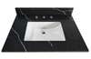 31-in Shakespeare Black Quartz Single Sink Bathroom Vanity Top