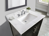 31-in Calacatta Gold Sintered Stone Single Sink Bathroom Vanity Top 