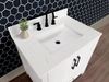 31-in Arabescato Engineered Marble Single Sink Bathroom Vanity Top