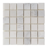 Oriental White Marble Mosaic Honed 2"×2"