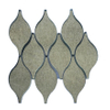 Soft Harmony Antique Mirror Glass Mosaic Feathers 