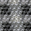 Silver Cube Glass Mosaic