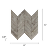 Antique Anchor Teakwood Chevron Mosaic