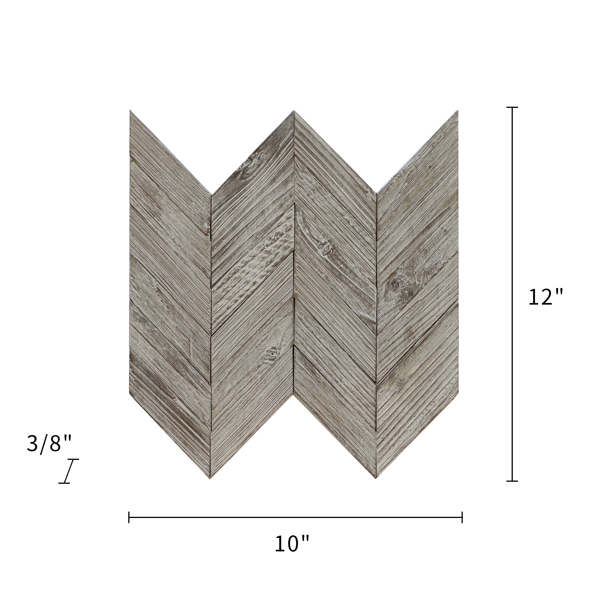 Antique Anchor Teakwood Chevron Mosaic