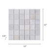 Oriental White Marble Mosaic Honed 2"×2"