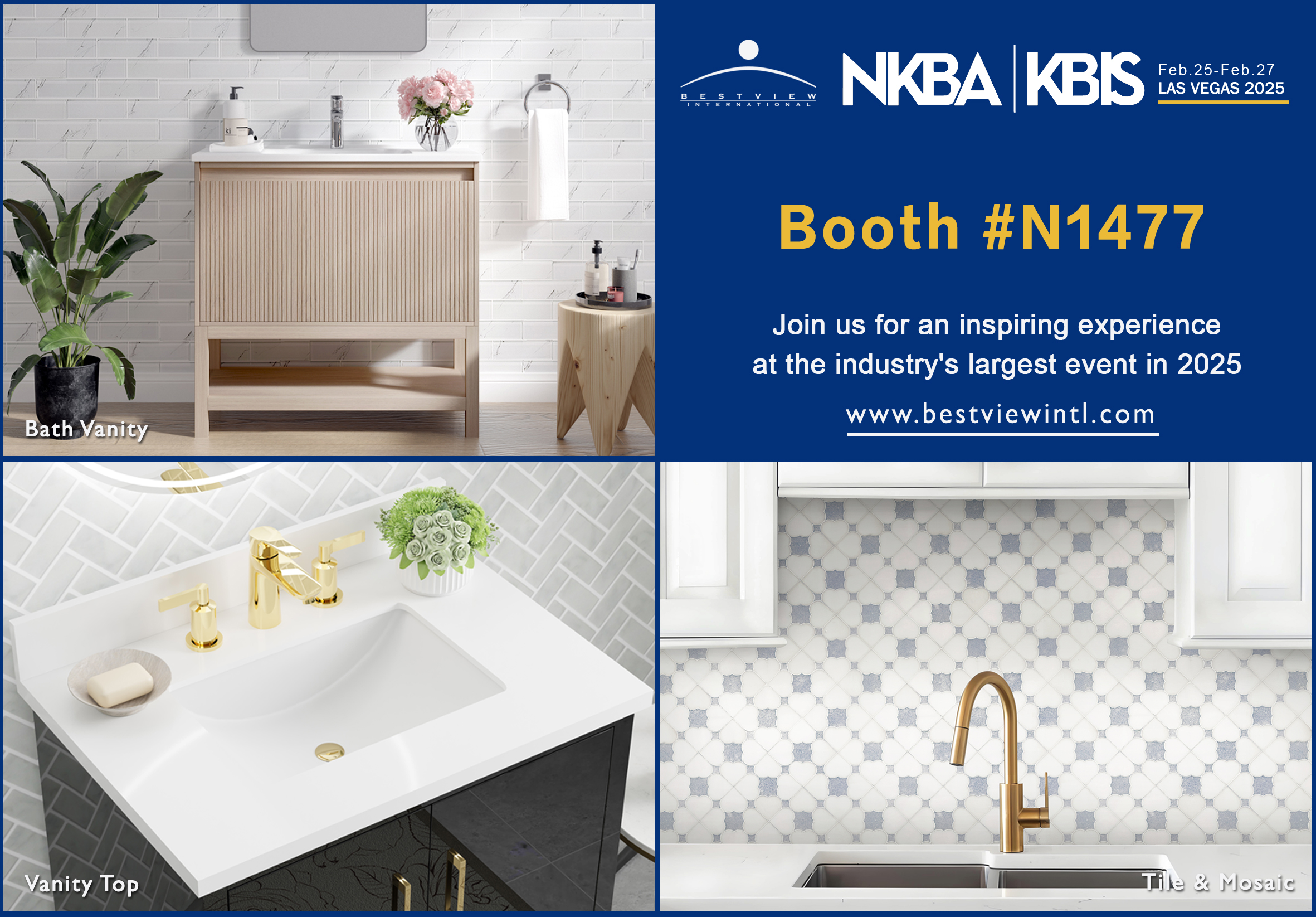 KBIS 2025 in Las Vegas,Convention Centerr Booth N1477