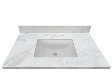 37-in Staturio Gold Sintered Stone Single Sink Bathroom Vanity Top 