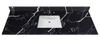 73-in Mersey Black Quartz Single Sink Bathroom Vanity Top
