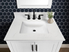 31-in Arabescato Engineered Marble Single Sink Bathroom Vanity Top