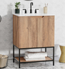 Apex 24 -in Vanity Combo Dark Oak with Porcelain Top