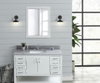43-in Koala Gray Engineered Marble Single Sink Bathroom Vanity Top (Meridian Gray)