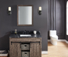 49-in Thunder Black Granite Single Sink Bathroom Vanity Top