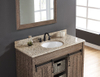 43-in Desert Gold Granite Single Sink Bathroom Vanity Top