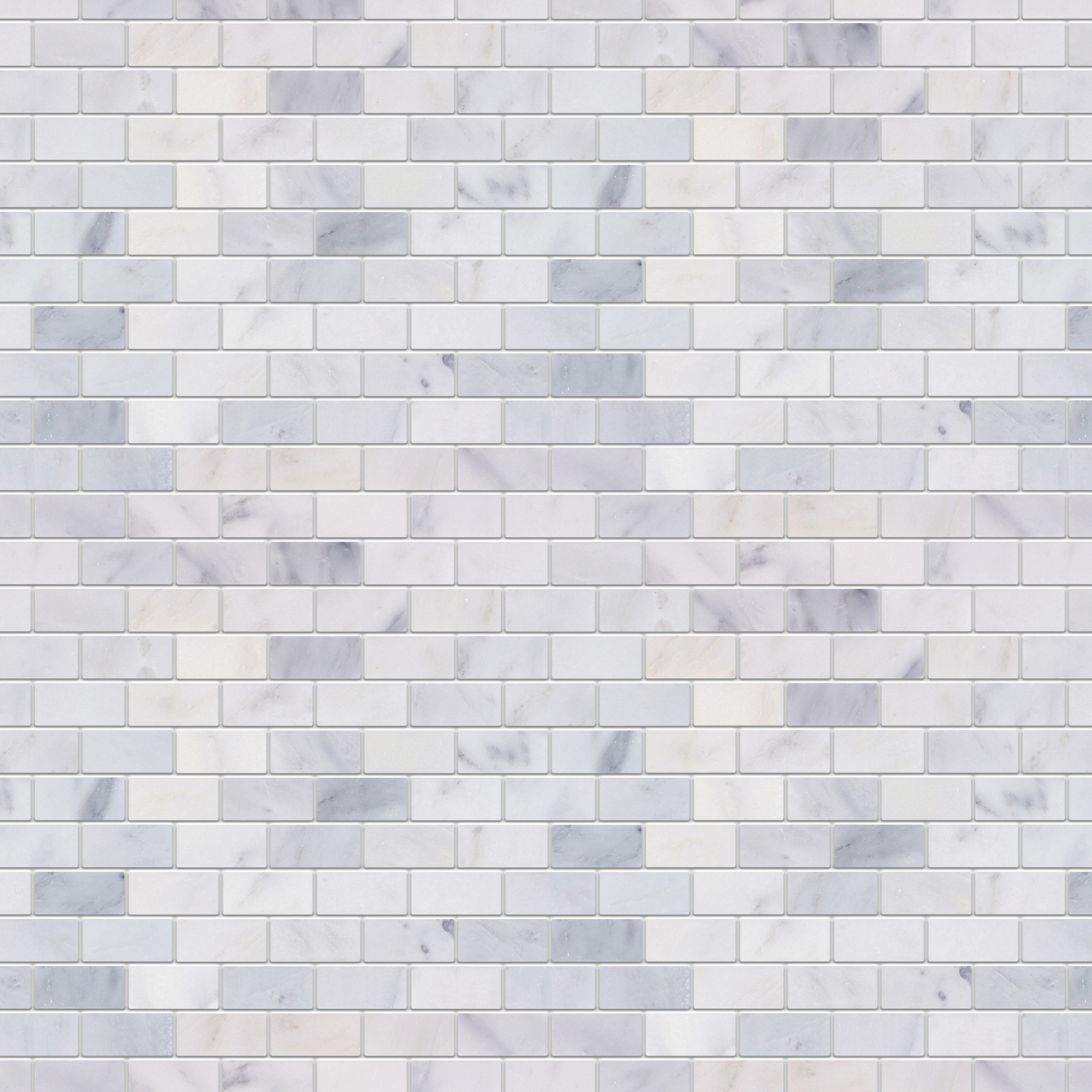 Oriental White Marble Mosaic Polished 1"×2 "