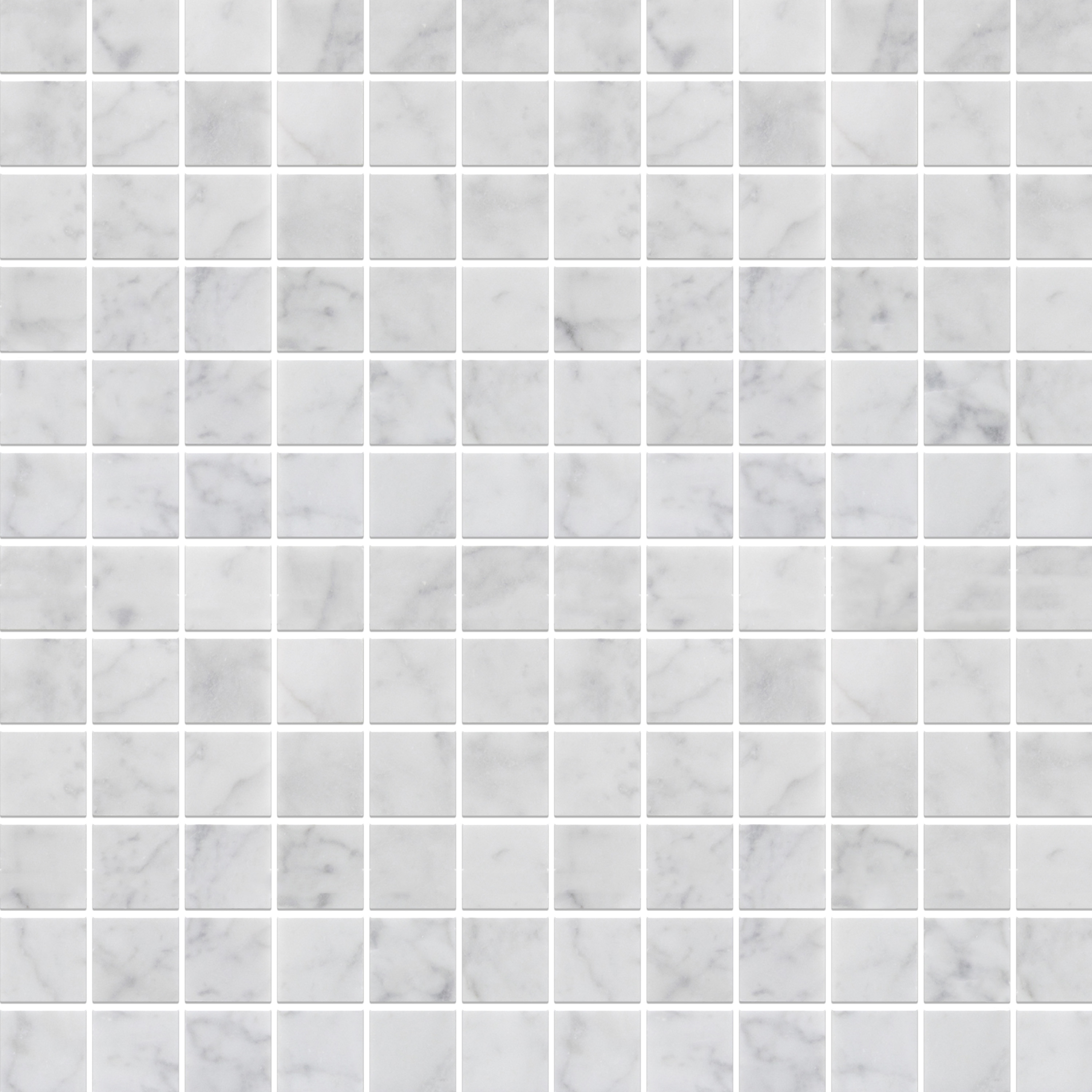 Carrara White Marble Mosaic 2"×2" Polished