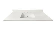 73-in Swan White Sintered Stone Single Sink Bathroom Vanity Top 