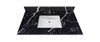 37-in Mersey Black Quartz Single Sink Bathroom Vanity Top