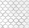Marrakesh - Carrara White & Thassos White Waterjet Mosaic