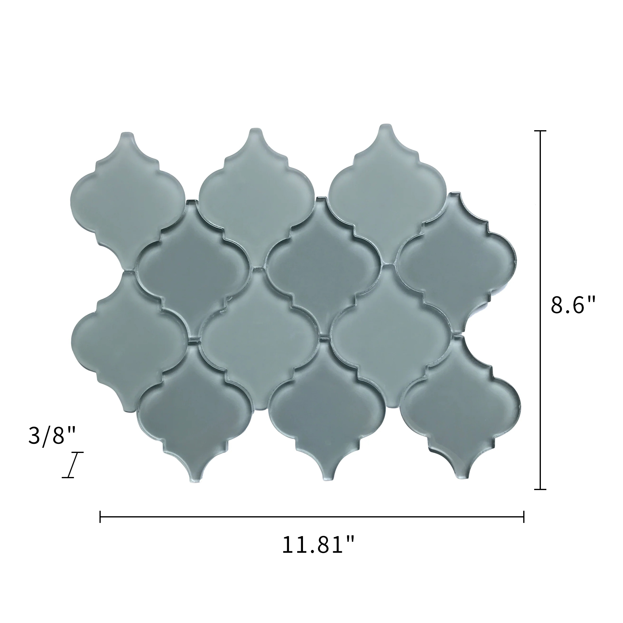 Frosted Glass Mix Mosaic Lantern