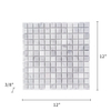 Carrara White Marble Mosaic 1"×1" Polished 