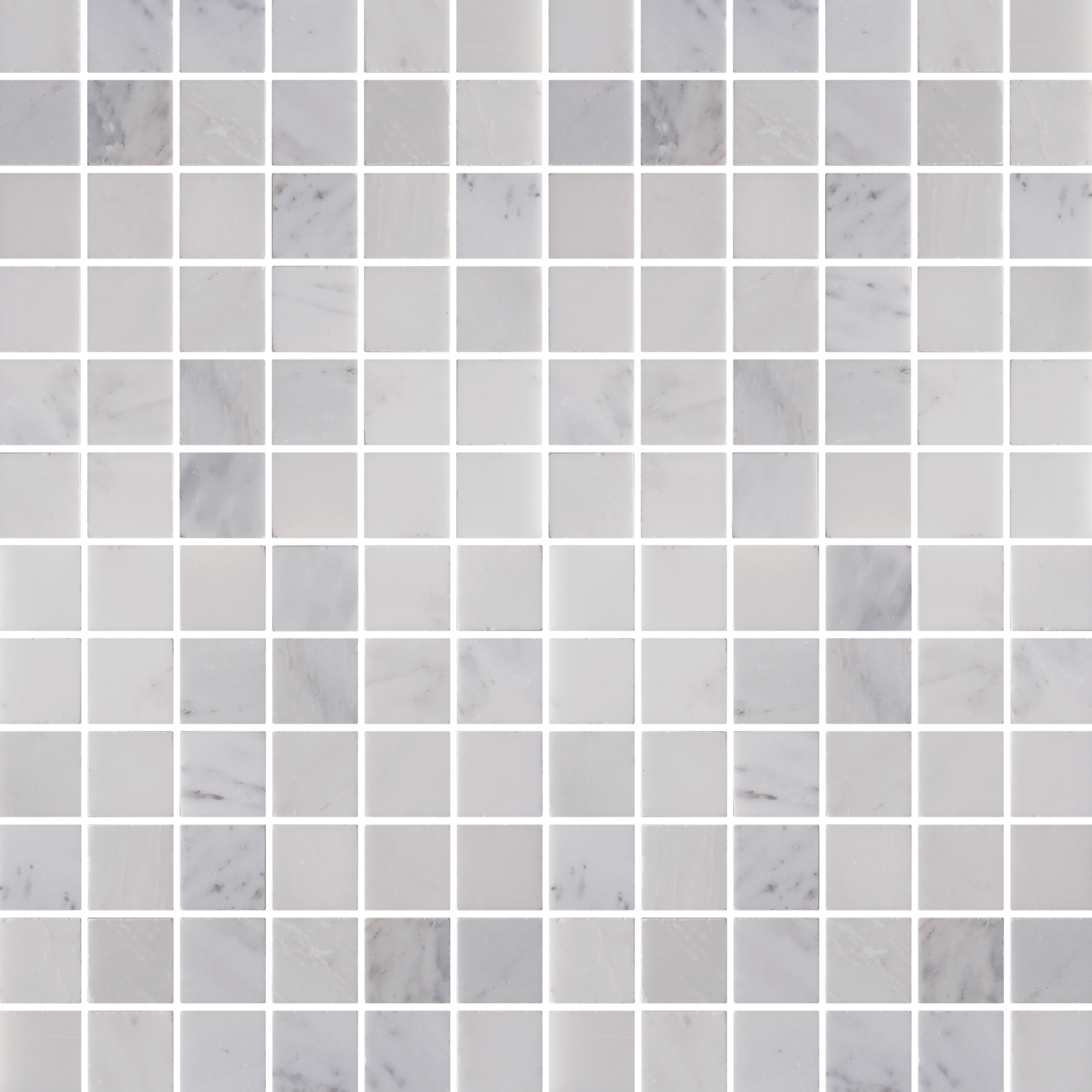  Oriental White Marble Mosaic Honed 2"×2"