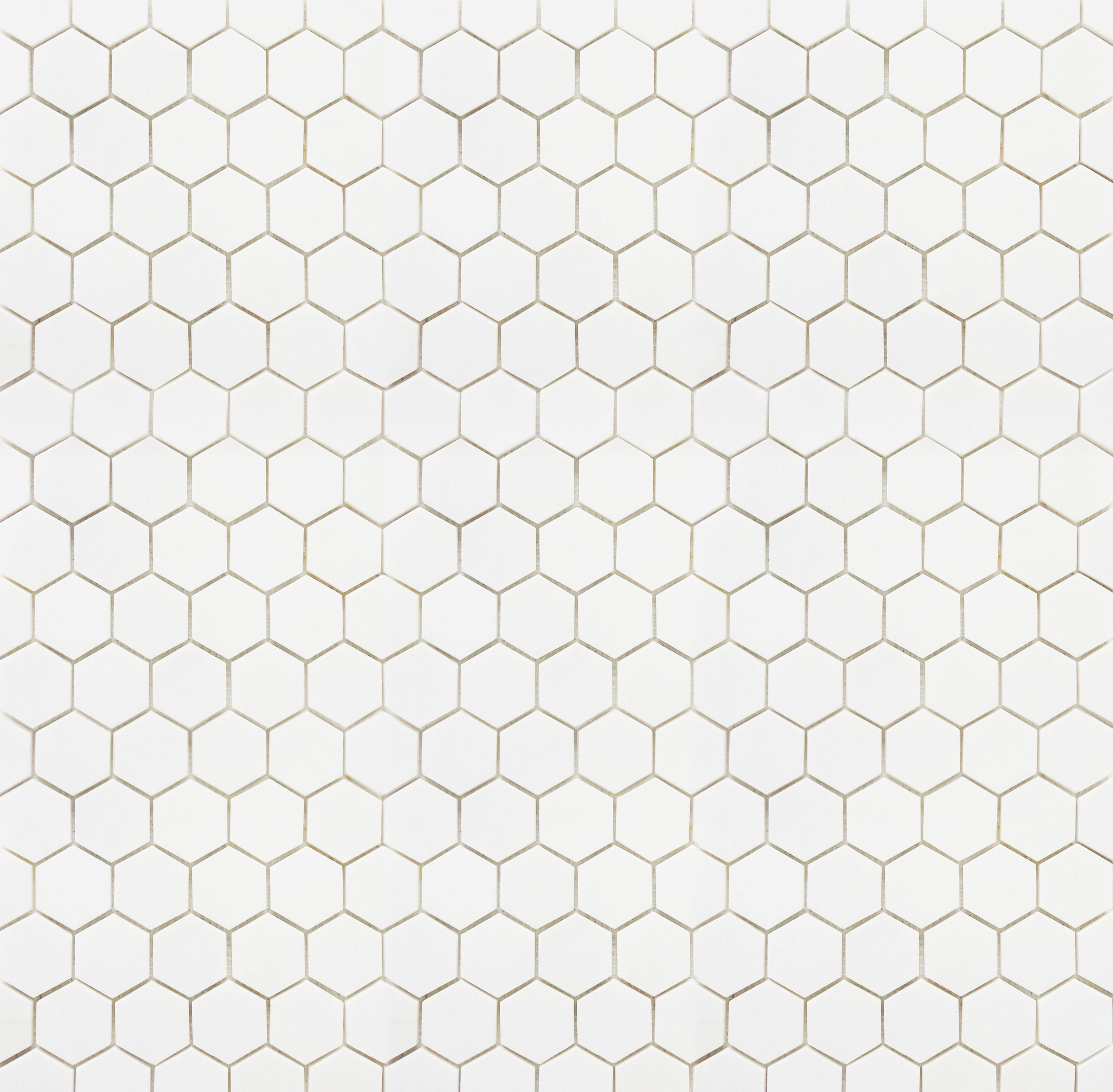 Thassos White Mosaic Polished 2" Hexagon 