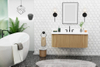 Osage 48.5-in Vanity Combo Wood with White Quartz Top 