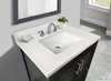 31-in Swan White Sintered Stone Single Sink Bathroom Vanity Top 