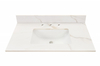 43-in Calacatta Gold Sintered Stone Single Sink Bathroom Vanity Top 