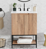 Apex 24 -in Vanity Combo Dark Oak with Porcelain Top