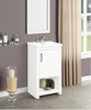 Bruce 18-in Vanity Combo in Dove White with Crushed Marble Top 