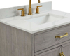 31-in Calacatta Quartz Single Sink Bathroom Vanity Top