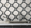Nero+staturio Marble Waterjet Mosaic 001338