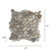 Silver Wheat Pebble Mosaic