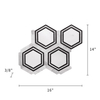 Black And White Waterjet Mosaic Hexagon