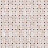 Cream Marfil With Emperador Mosaic Polished Bone Basketweave 