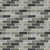 French Gingham Brick Glass Mosaic