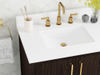 Warren 30.5 -in Vanity Combo Dark Walnut With White Quartz Top