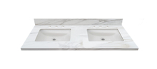 61-in Staturio Gold Sintered Stone Sink Bathroom Vanity Top 